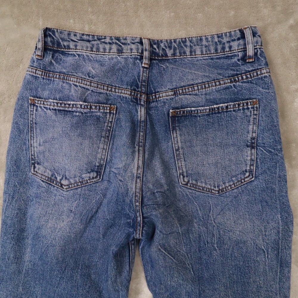 We The Free Women's High Rise Medium Wash Distressed Straight Leg Jeans size 29 - Picture 4 of 12